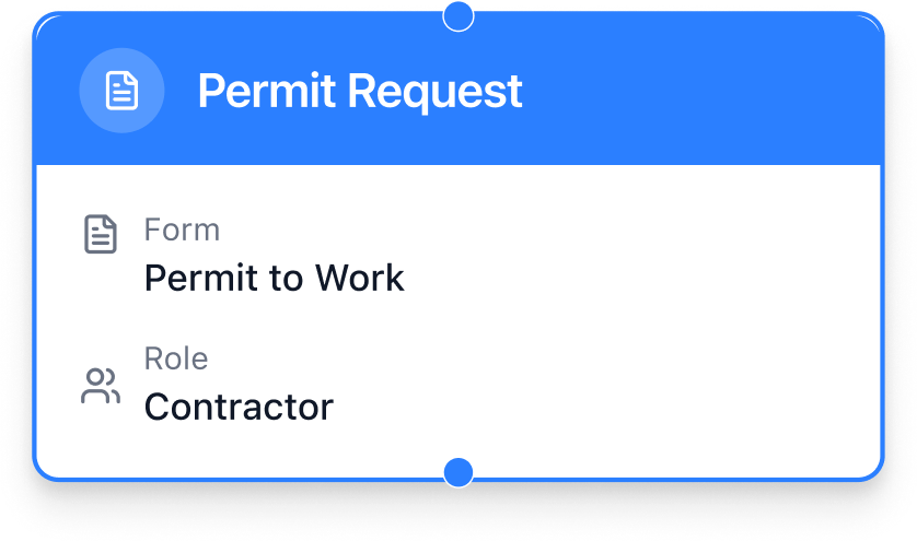 Connecting Form to Workflow through an explicit reference field, not a separate linking step