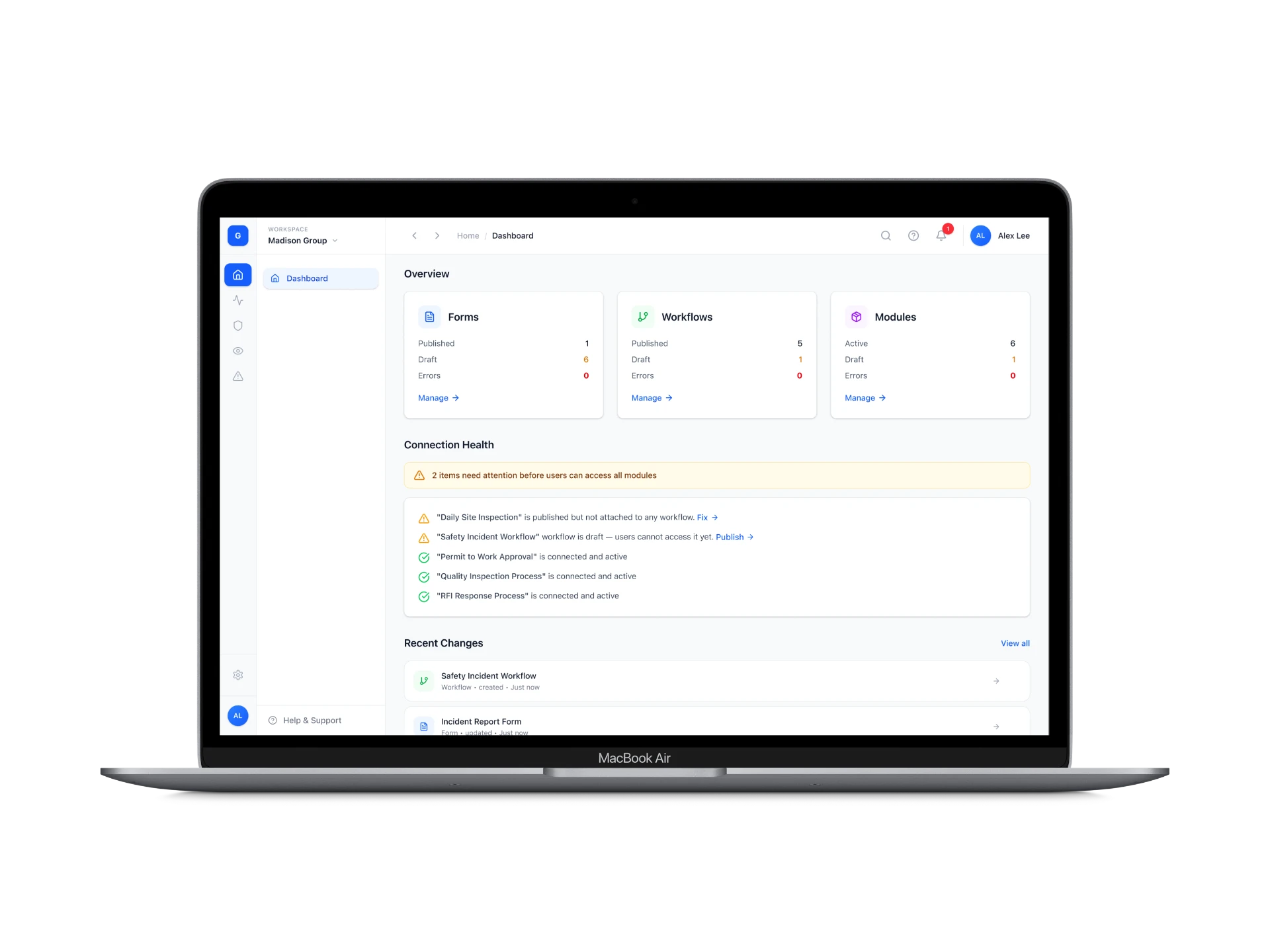 Connected Builder System — Form, Workflow & Module Design cover
